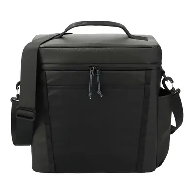 Black 15-can soft cooler bag, front view