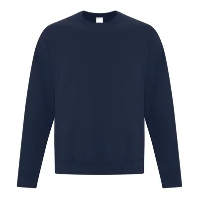 Navy ATC Everyday fleece crewneck, front view